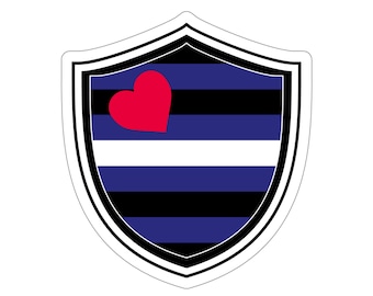 Leather Pride Badge Sticker: LGBTQIA Vinyl Decal