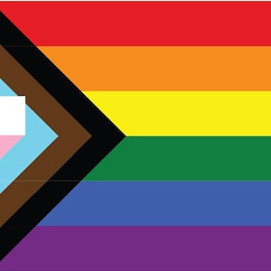 Drapeau de la fierté progressive - Apparence de carte de crédit LGBTQ