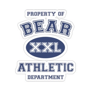 Gay Athletic Bear Property stickers! LGBTQIA, Queer Sticker, gay bear pride, pride stickers, gay stickers, say gay