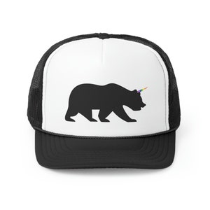 Gay bear unicorn hat! LGBTQIA, LGBTQ hat, Queer hat, gay bear hat, gay bear pride, say gay