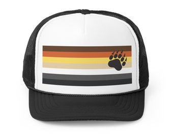 Gay Bear Pride Trucker Kappe - LGBTQIA + Bear Paw Hat