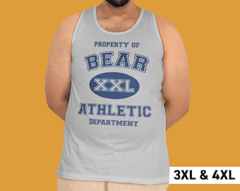 Gay Bear Athletic Heather Gray Tank Top - LGBTQIA Plus Size