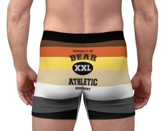 Gay Bear Pride Boxer Briefs: Sportliche LGBTQIA Unterwäsche