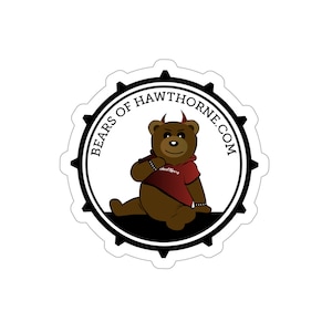 Gay Bears of Hawthorne, Hawty Bear stickers! LGBTQIA, Queer Sticker, gay bear pride, pride stickers, gay stickers, say gay