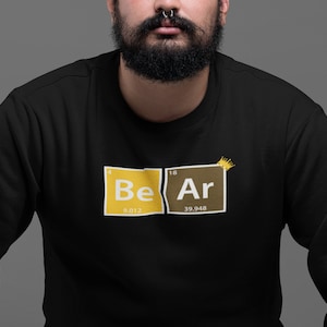 Smart chemist gay bear periodic table sweatshirt! LGBTQIA, LGBTQ sweatshirt, Queer sweatshirt, gay pride sweatshirt, gay bear pride, say gay