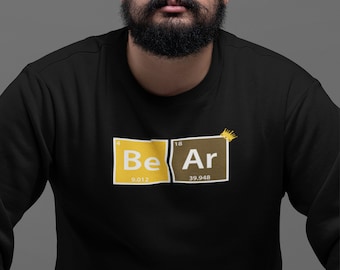 Bluza z kapturem Smart Chemist Gay Bear z układem okresowym