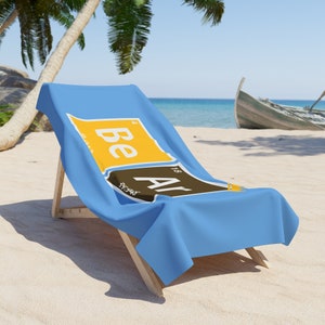 Gay Beach Towel Bear Periodic Table -  Beach Towel! LGBTQIA, LGBTQ towel, Queer towel, gay bear pride, beach towel, say gay