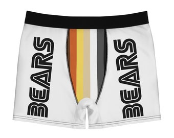Herren Gay Bear Pride Boxer Briefs: LGBTQIA Unterwäsche