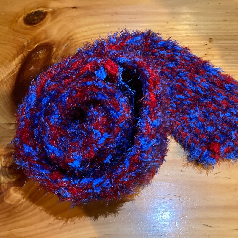 Orientique Wool Knit Scarf Cobalt main image 1