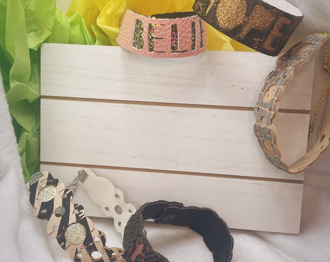 Faux Leather Bracelet