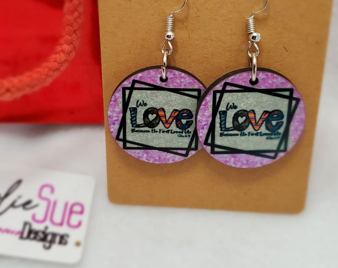 We Love Colorful Circle Dangle Earrings