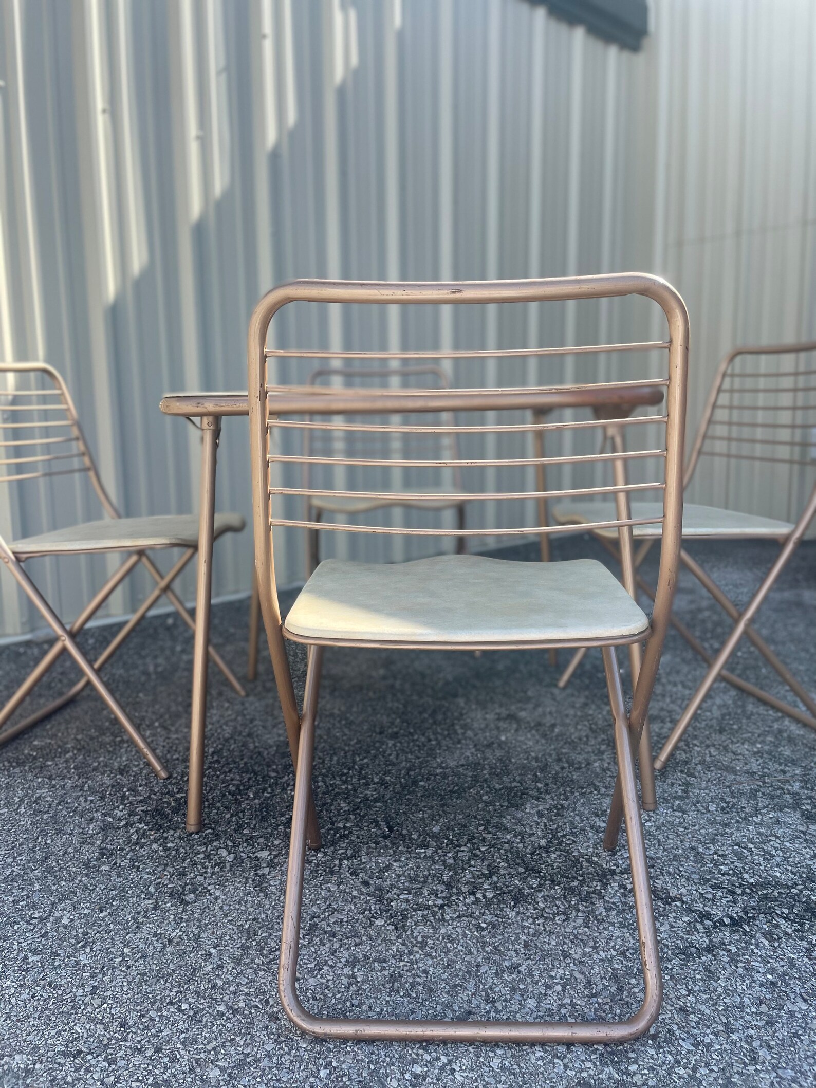 1955 Cosco Fashionfold Folding Chairs Midcentury Modern Etsy