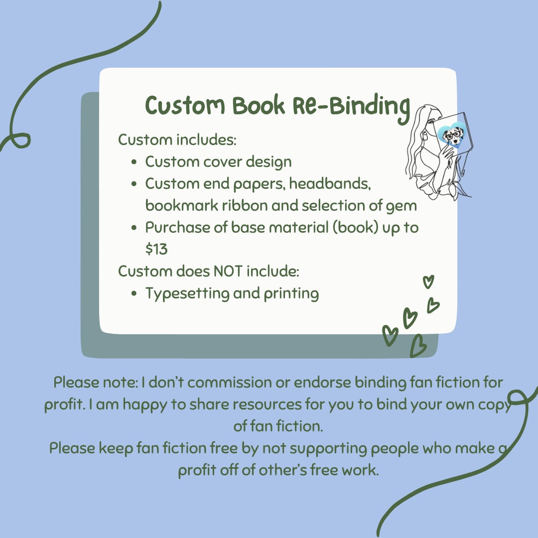 Custom Book Binding Services, Novel Book Rebinding, Bookbinding