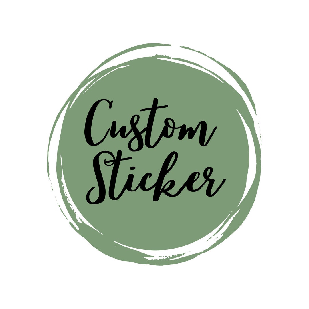 Custom Personalizable Sticker - Etsy