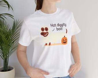 Halloween-t-shirt teckel, Halloween-hondent-shirt, teckel hondent-shirt, grappig hondent-shirt, Halloween-shirt, cadeau hondenliefhebber