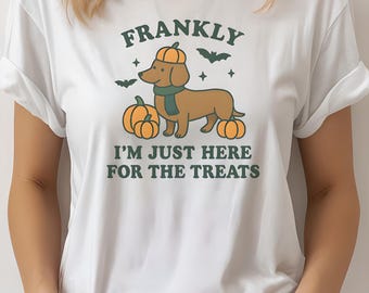 Halloween-t-shirt teckel, Halloween-hondenT-shirt, teckelhond-T-shirt, grappig hondent-shirt, Halloween-shirt, cadeau hondenliefhebber