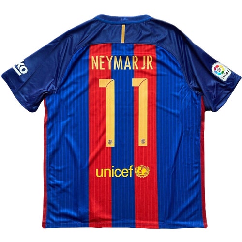 Barcelona Neymar Jr. 2016/17 Home Classic Shirt - Etsy