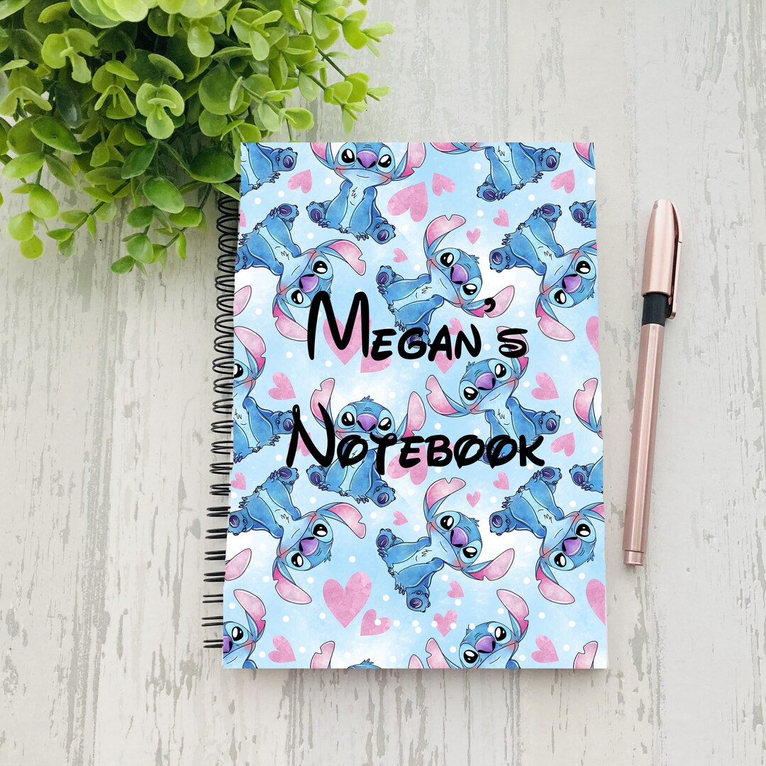 Personalised Stitch Notebook Stitch Gift Any Name Present Birthday Gift ...