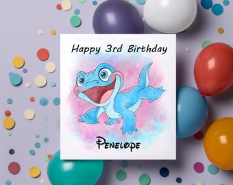 Personalised Frozen Lizard Birthday Card | Son | Daughter | Sister | Brother | Celebration | Celebration