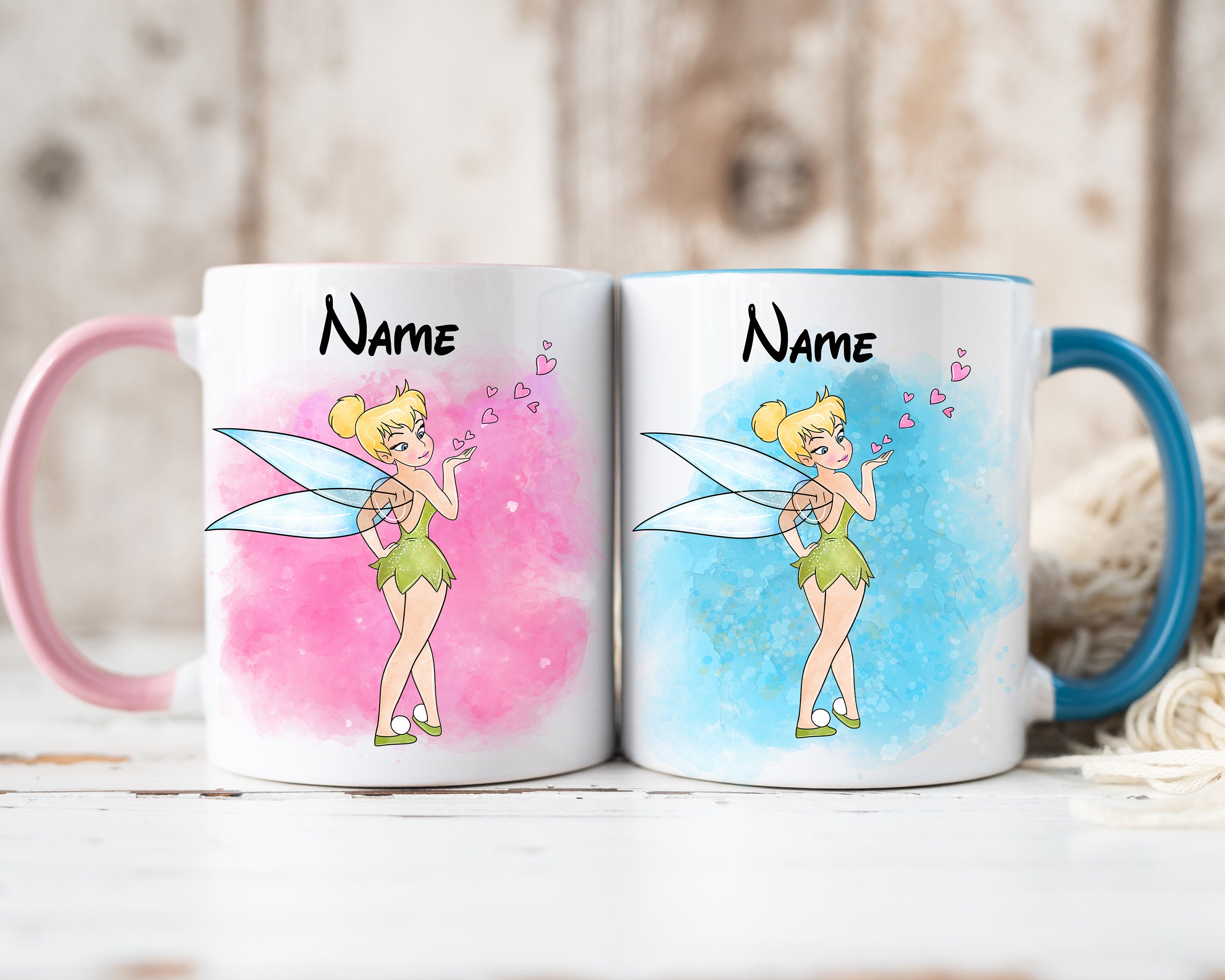 Disney Peter Pan Tinker Bell Moon Quote Art Coffee Mug by Nhu Dat