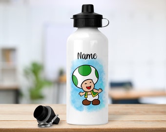 Personalisierte Kröte inspiriert Flasche | 600ml | 2 Deckel