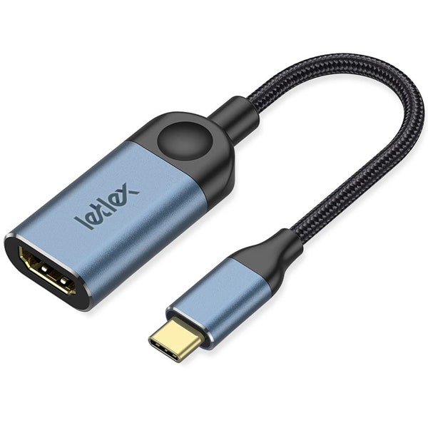 LETLEX hdmi 4k cable 4k@30hz usb c to hdmi adapter display port to hdmi adapter with aluminum shell thunderbolt 3 cable hdmi converter