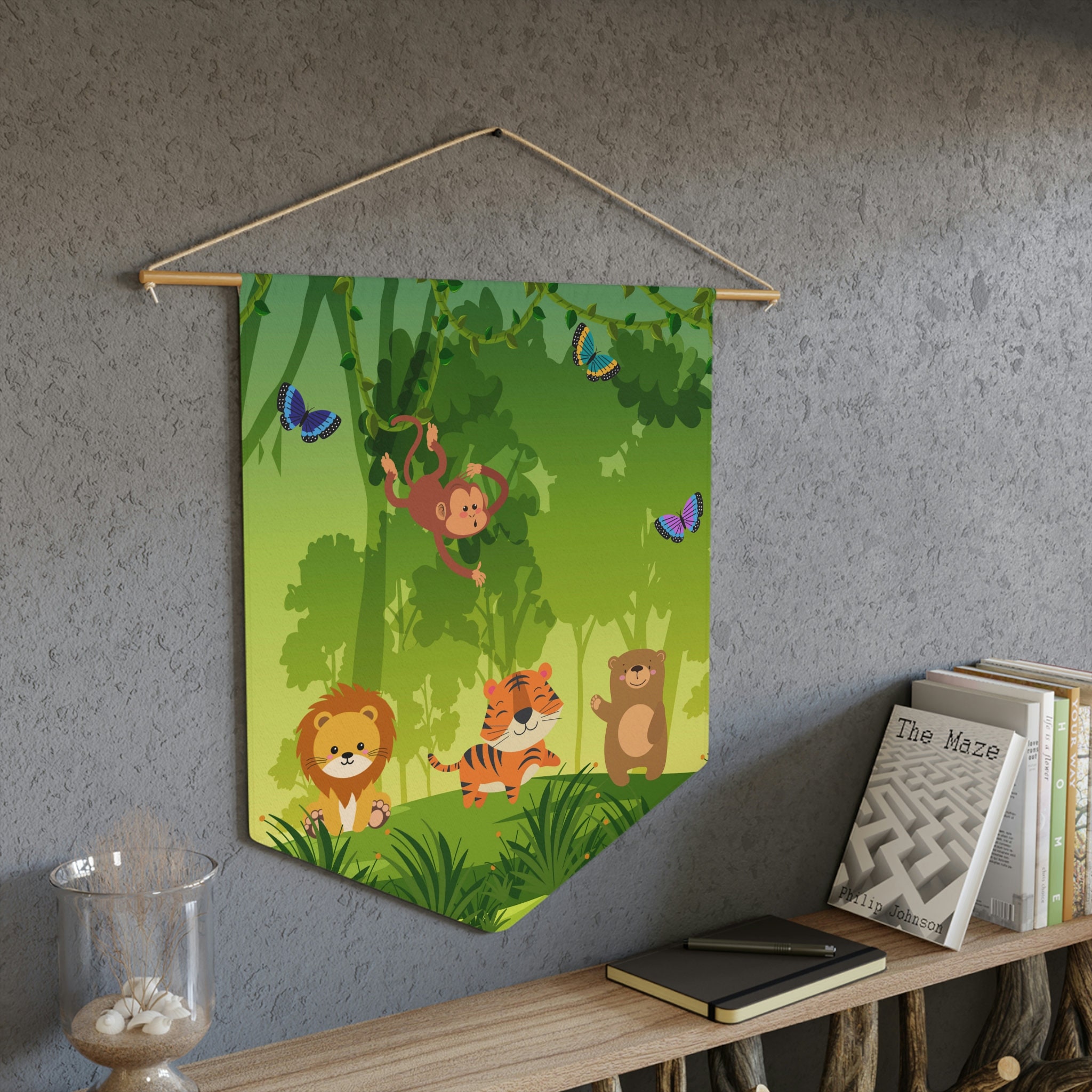 Jungle Pennant for Kids Room Etsy