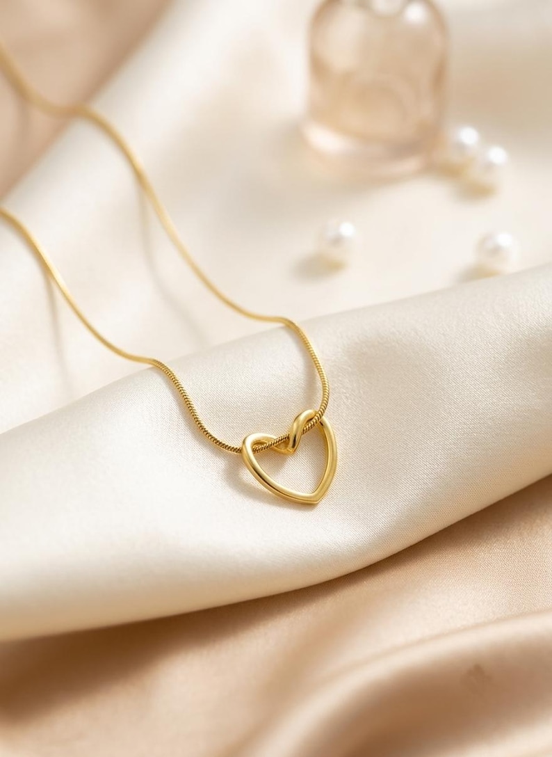 Knotted Heart Pendant Necklace