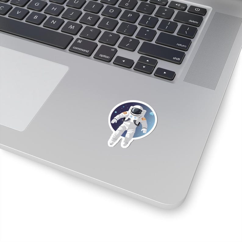 Astronaut Floating in Space Sticker Cosmic Adventure Vinyl Decal for
