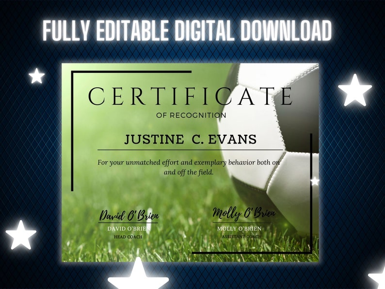 Certificate, Award, Sports Certificate, Trophy, Achievement, Team
