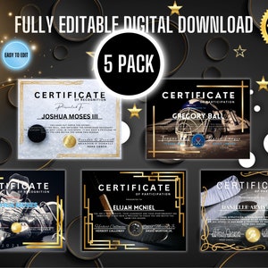 Printable Hockey Award, Hockey Certificate, Hockey Trophy, Award, Sports Award, Hockey Medal, Hockey, Editable Hockey Certificate Template