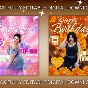Birthday Flyer, Birthday Bash Flyer, Bday gift, Girls Birthday Flyer, Birthday Bash, Celebration invite Flyer, Party Flyer, Birthday