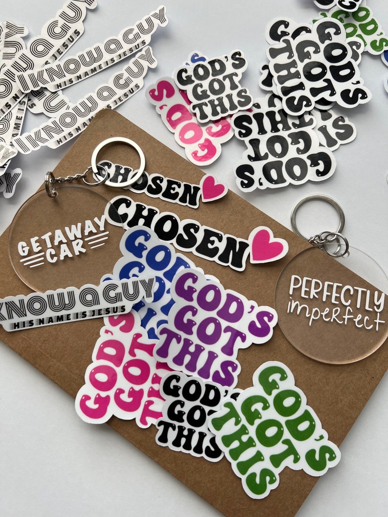 God's Got This Faith Sticker Die Cut Sticker Laptop, Phone, Notebook