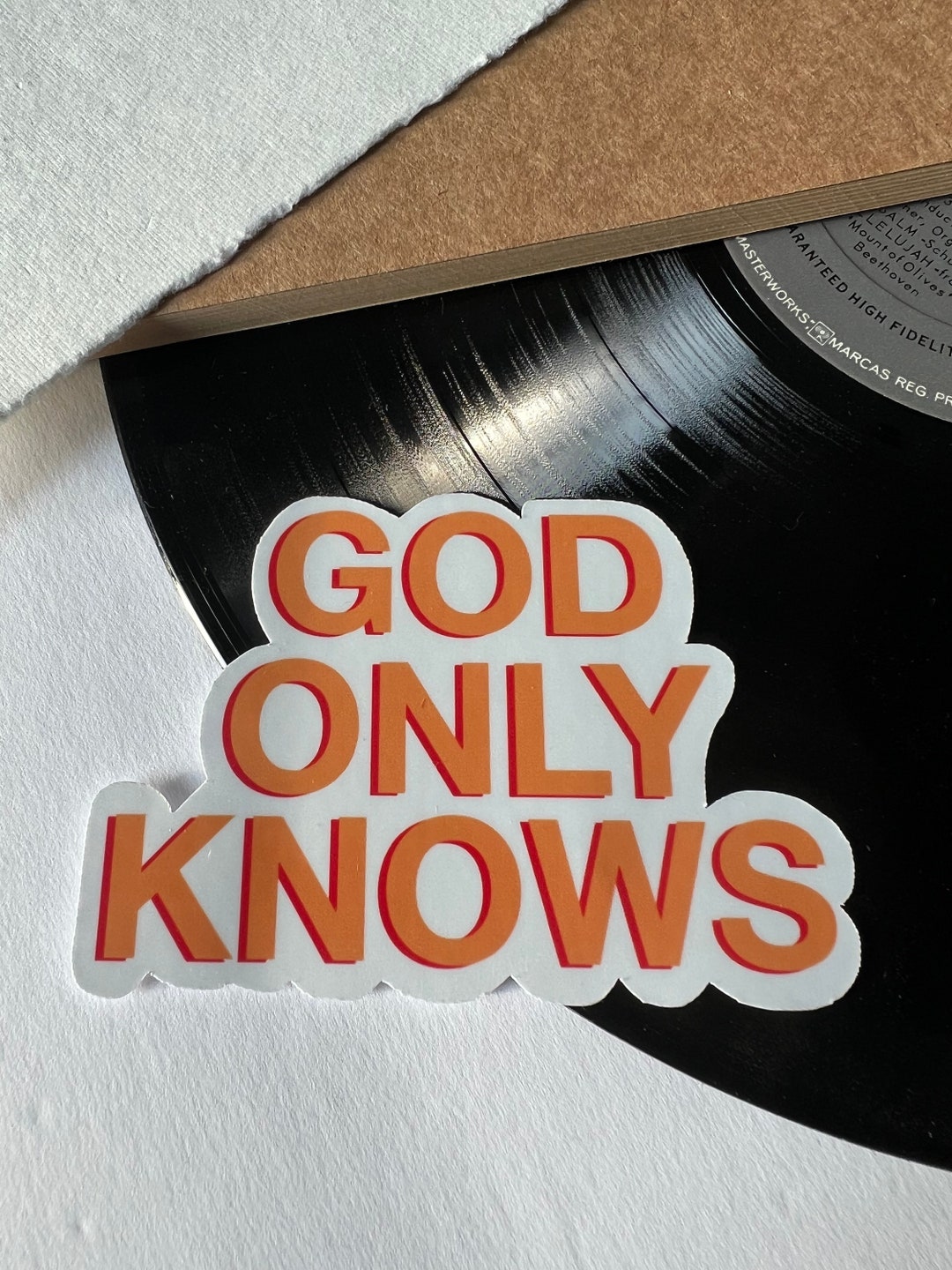 Niall Horan God Only Knows Sticker Die Cut Sticker Laptop, Phone