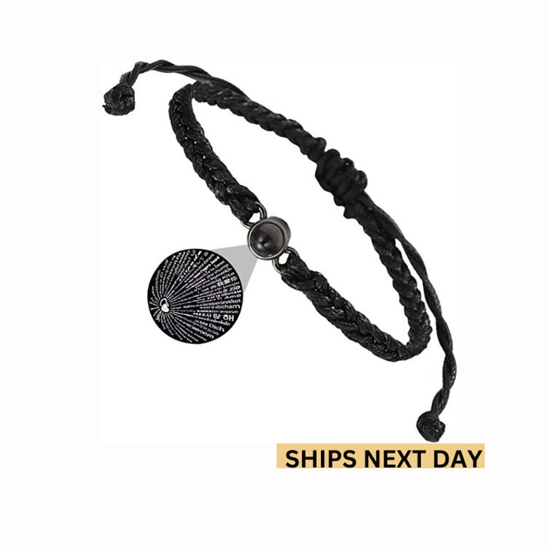 I Love You Bracelet 100 Languages Couple Bracelet, Fathers Day, First