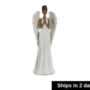 Highly Detailed and Elegant African American Angel Figurine, Angel, Christmas Angel Ornament, Christmas gift For Sister, Friend, Mom, 14"H
