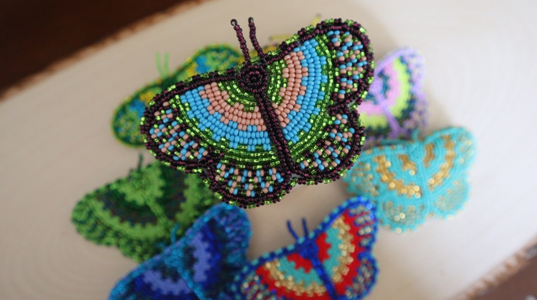Handmade Beaded Hair Pin Perfect Gifts for Her Butterfly Hair Pin Etsy