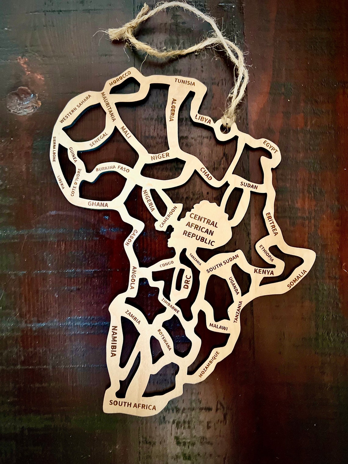 Wooden Africa Wall Art African Wall Decor Living Room Decor Etsy