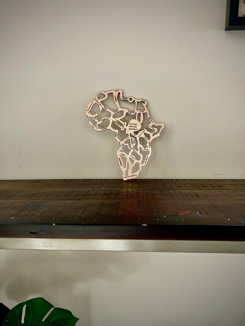 Wooden Africa Wall Art African Wall Decor Living Room Decor Etsy