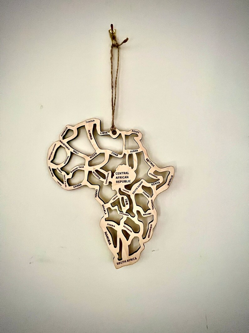 Wooden Africa Wall Art African Wall Decor Living Room Decor Etsy