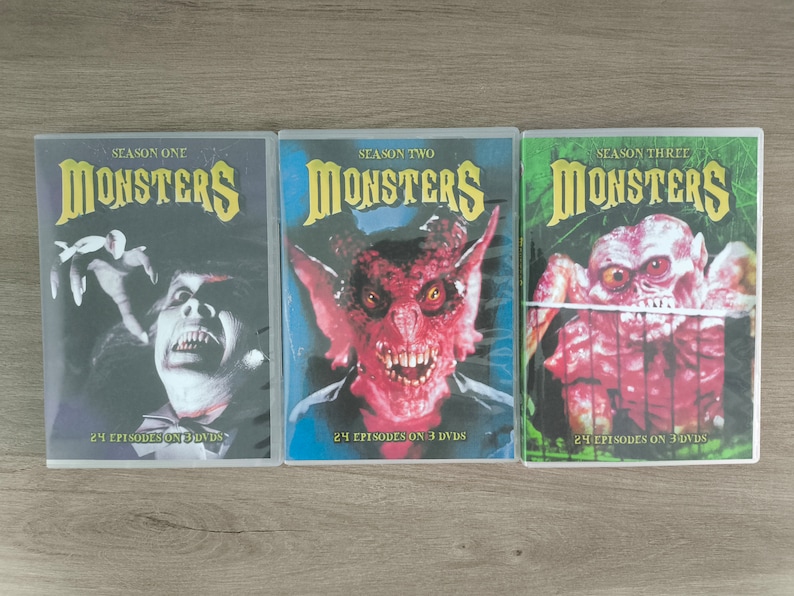 Monsters Complete TV Series 9 Disc DVD Box Set, All 72 Episodes