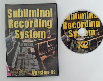 SUBLIMINAL Recorder Recording System X2 Software Create Your Own Affirmation CD