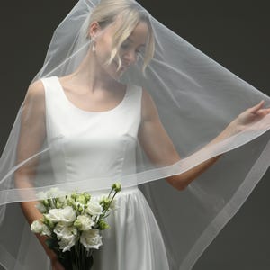 horsehair edge veil 1.4 inch close up
