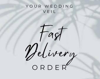 Express Shipping your wedding veil