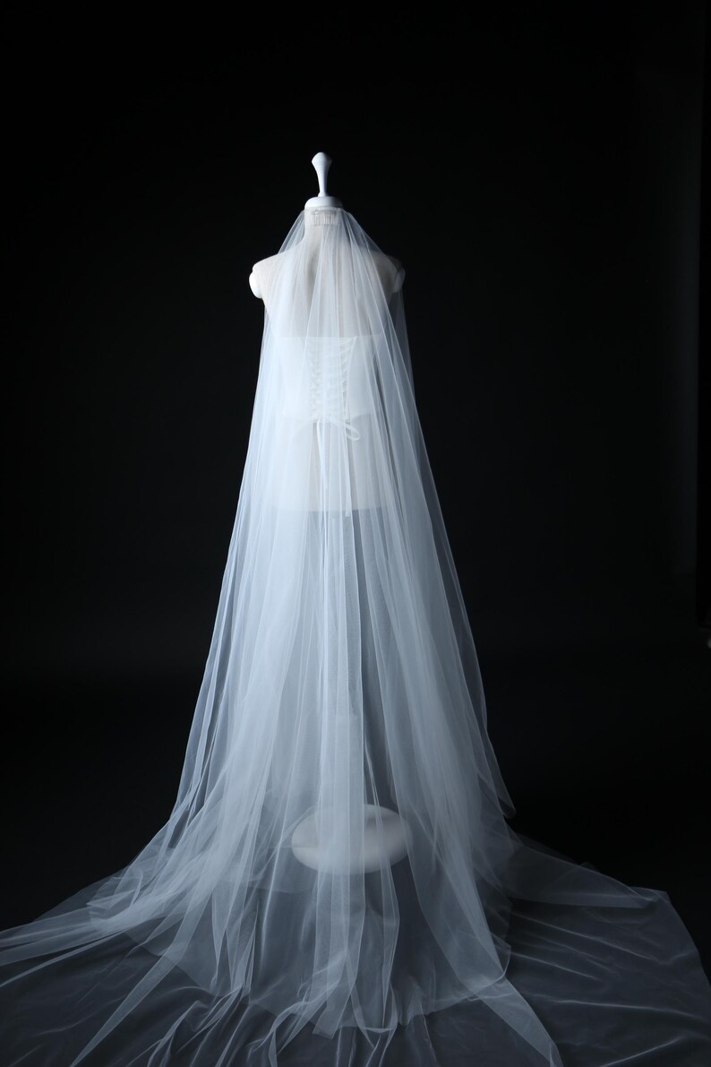 long veil 108 inch dramatic wedding look