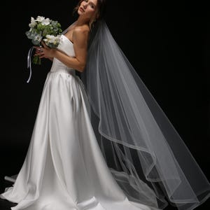 bridal veil horsehair edge 1 inch detail