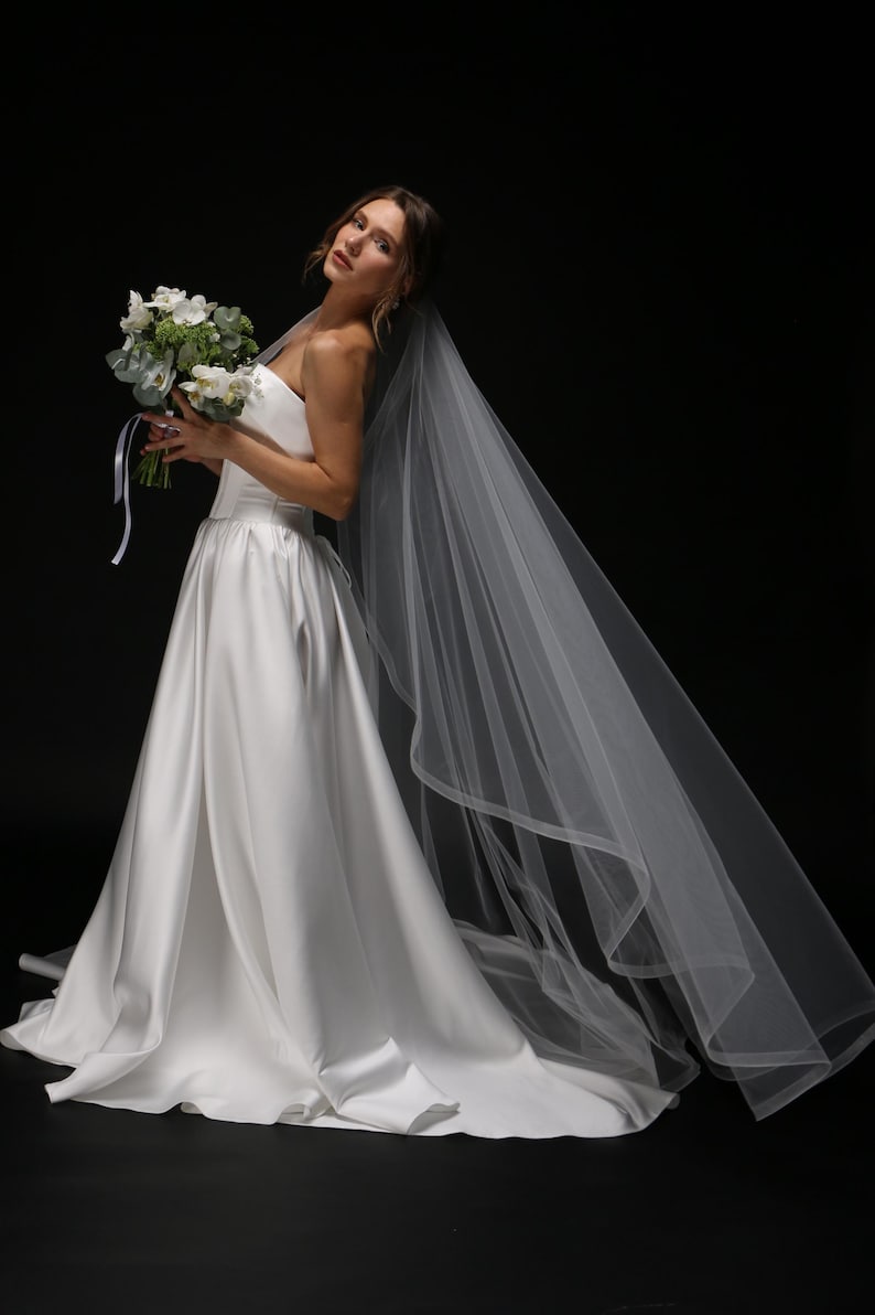 bridal veil horsehair edge 1 inch detail