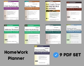 homework planner Homework Planner - 9 PDF Set, Homework Planner Pdf Books Set