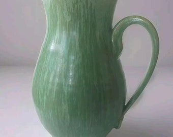 1950s Fern Green Ceramic Jug - C.D. Nowell - Cheshire England Pottery