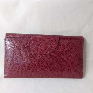 Cartera grande de cuero para dama Smythson de los años 80